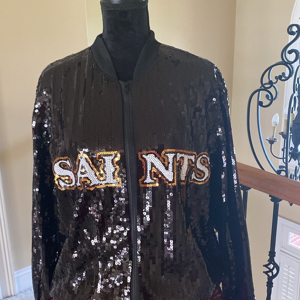 Sequin Jacket with Fleur-de-Lis Design